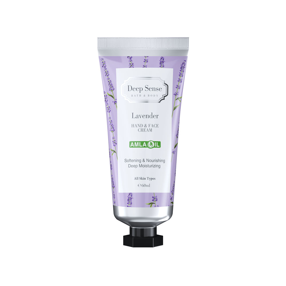 تصویر کرم مرطوب کننده دست و صورت دیپ سنس مدل لوندر مناسب انواع پوست 60 میل